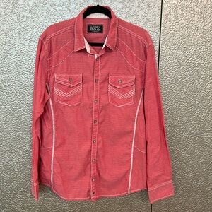 The Buckle Black Button Down Shirt Size Large